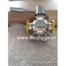 Stainless Steel Sanitary Clamped Butterfly-Type Ball Valve